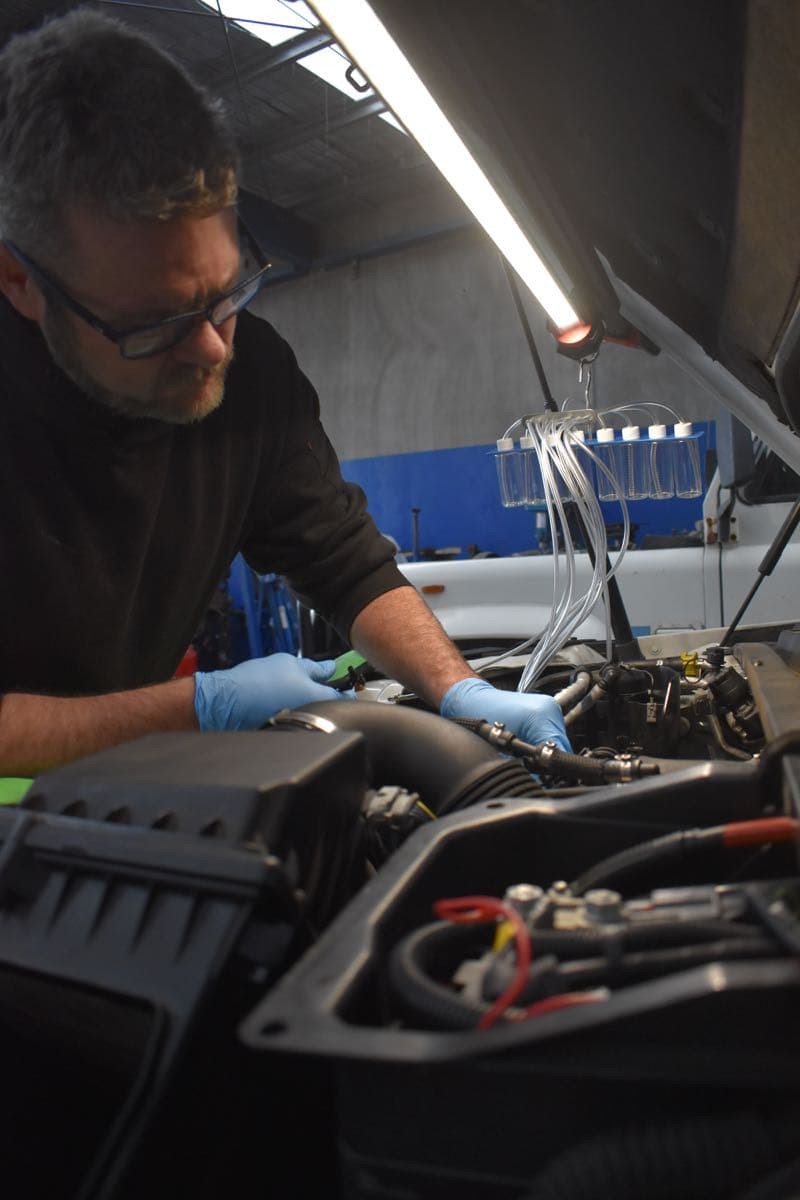 Clean and organized workshop facility